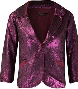 سترة باللّون البنفسجي البرّاق من Dorothy Perkins