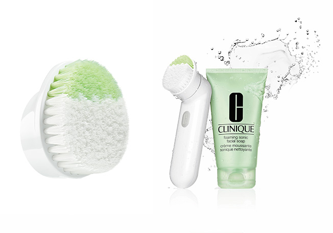 فرشاة Sonic System Purifying Cleansing Brush ومستحضر Foaming Sonic Facial