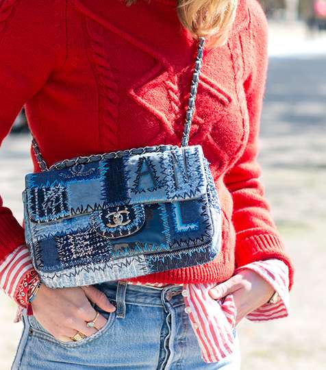 اجمل موديلات شنط ماركات عالمية بقماش الدنيم