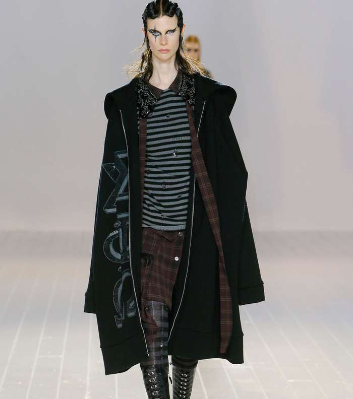 موضة الـ Layering والاقمشة المقطعة Plaid من مارك جايكوبز لشتاء 2017