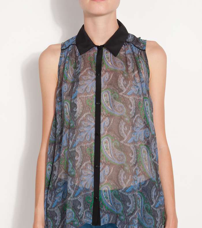 قميص حرير من Elizabeth And James