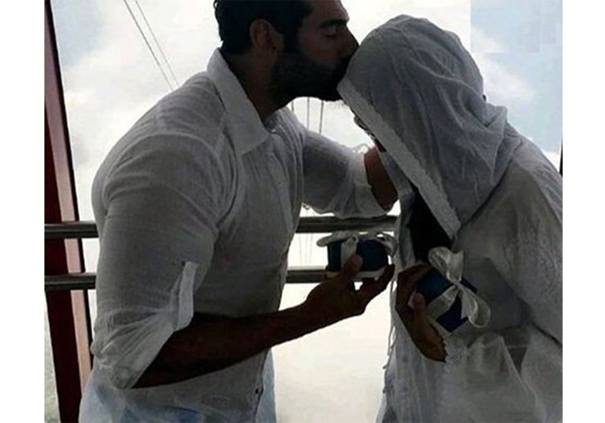 بالصور: مريم حسين في لقطة رومنسية مع خطيبها!‏