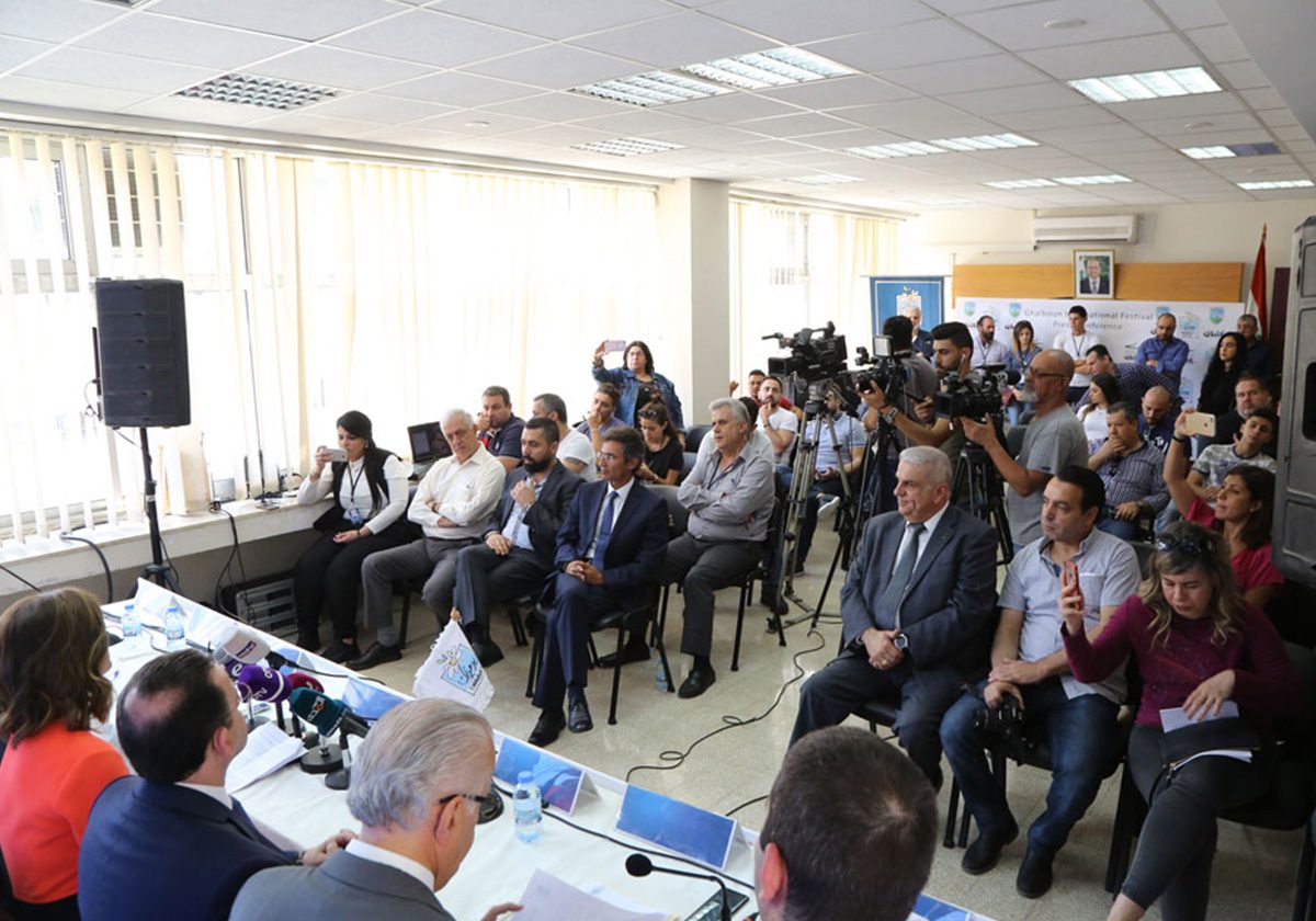 حضور لافت في مؤتمر إعلان مهرجانات غلبون 2018