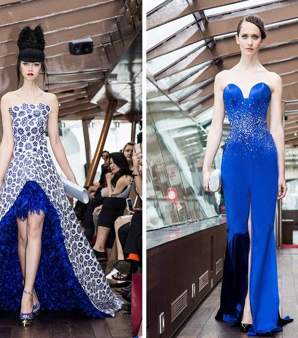 إليك موديلات الفساتين لشتاء 2014 من تصميم روبير أبي نادر