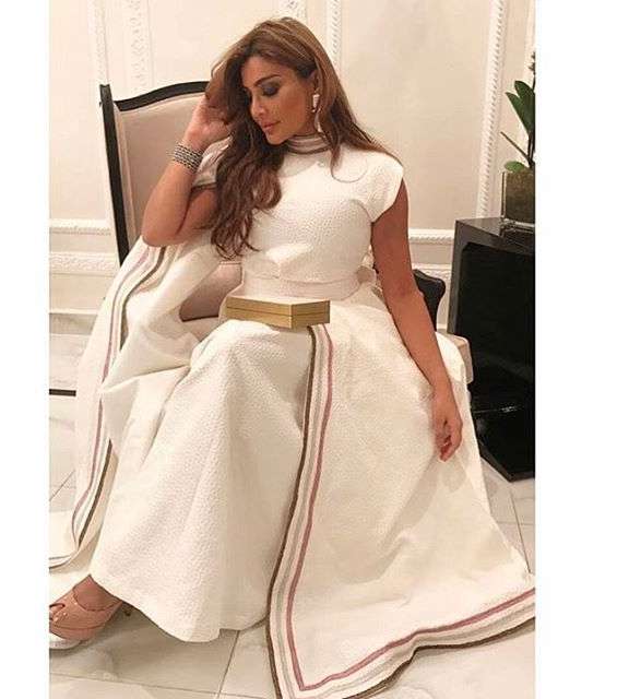 صور اجمل فساتين امل العوضي 2017