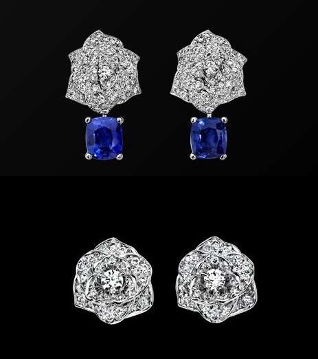 تسريحة الـ Updo تتطلّب أقراطاً متوسطة الأحجار ومرصّعة بالماس 