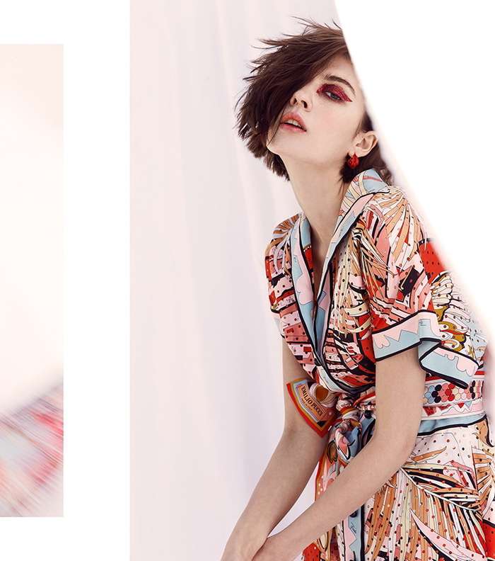 زي Emilio Pucci يتميز يألوانه الناعمة