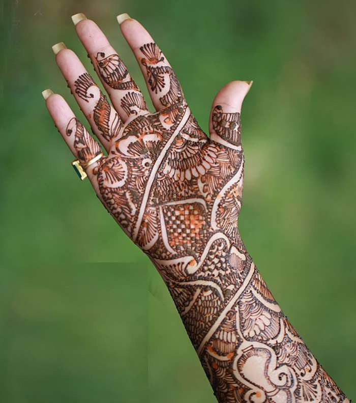 نقش حناء اماراتي ناعم جميل مستوحى من رمضان