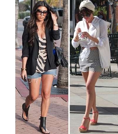 بالصور، أجمل الشورتات القصيرة التي ارتدتها كورتني كارداشيان