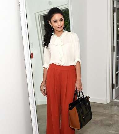 تعرفي على موضة السروال الواسع مع النجمة Vanessa Hudgens