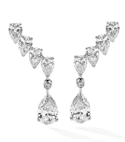 من اجمل المجوهرات التي اخترناها لك هذا الموسم، اقراط Love Drop من Messika