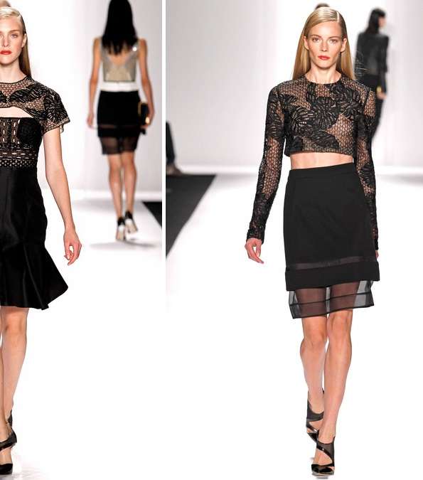 أجمل الفساتين باللون الأسود من مجموعة J Mendel لصيف 2014