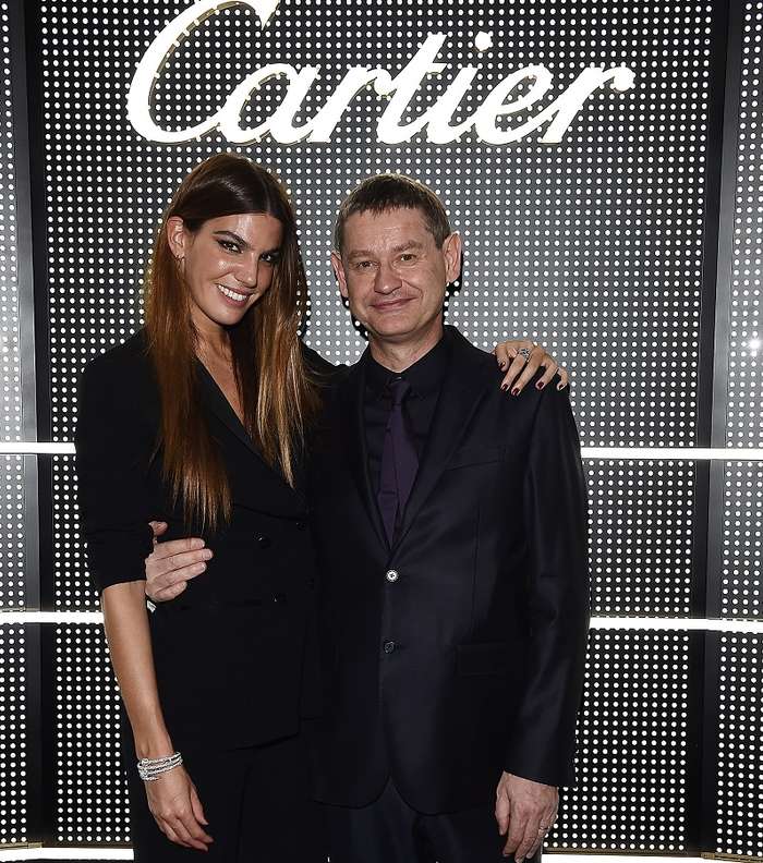 Bianca Brandolini و Cyrille Vigneron المدير التنفيذي لعلامة كارتييه