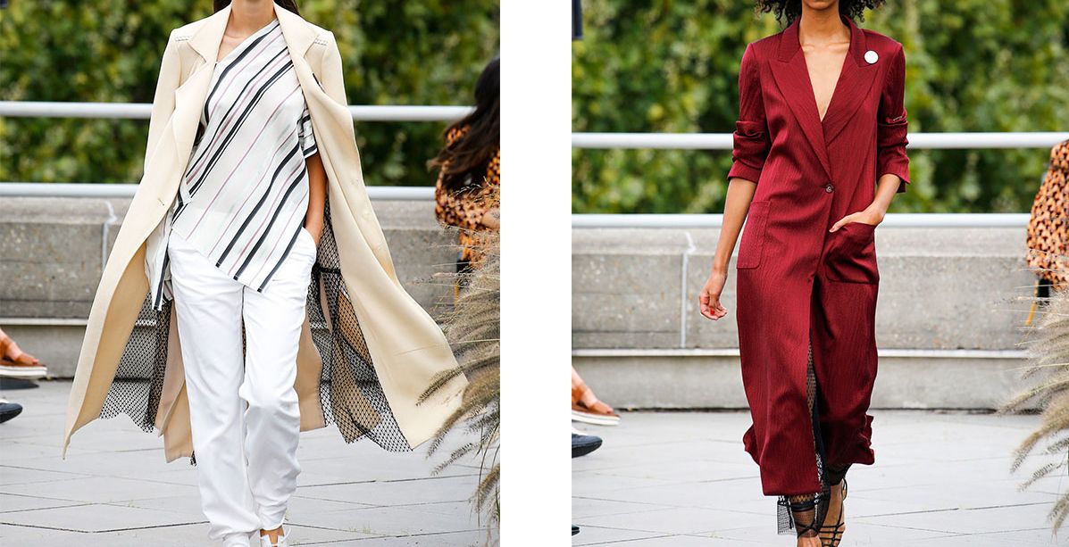 البلايزر الطويلة او معطف الترنش الكلاسيكي