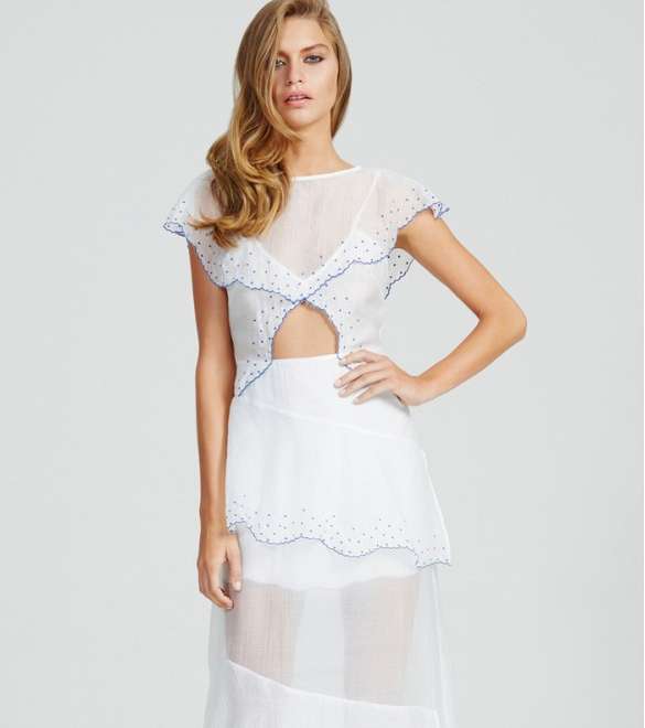 من توقيع Alice McCall، اختاري موضة الفستان الشفاف بقصة الـ Cut out لصيف 2015