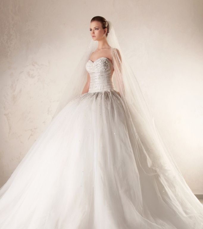 فستان عروس سندريلا |  موديلات فساتين 2014