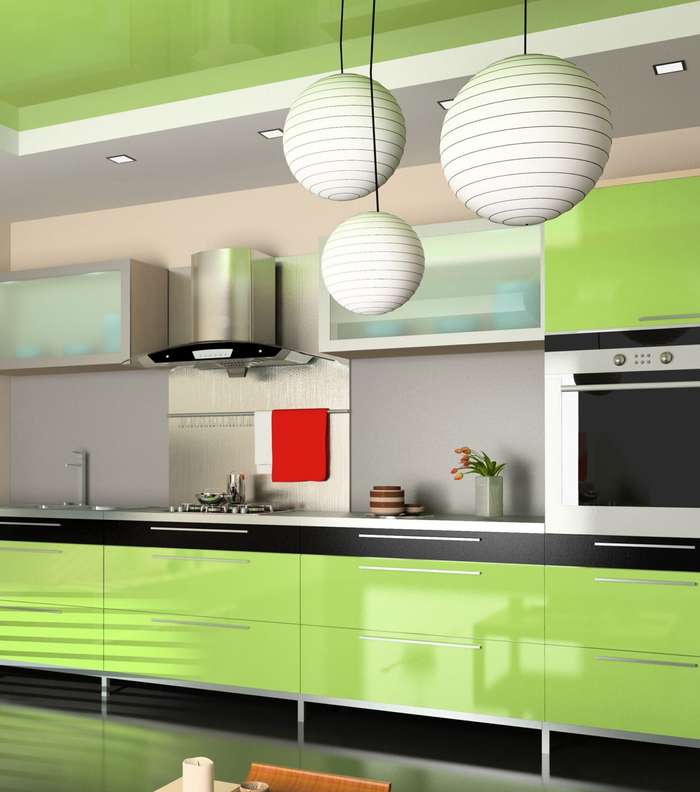 لمسات الألوان الصاخبة تغني ديكور المطبخ