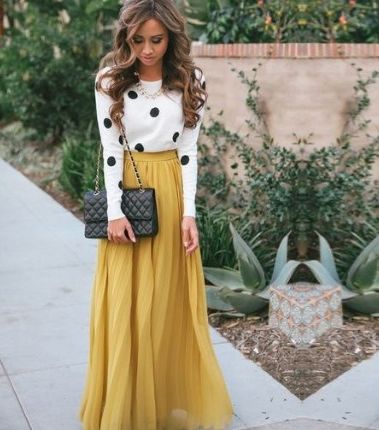 بالصور والموديلات تنانير طويله تفصيل