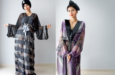 من سميّة السويدي، إليك موضة العباءات لشتاء 2012