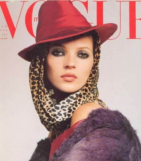 كيت موس على غلاف Vogue Italia عام 1996