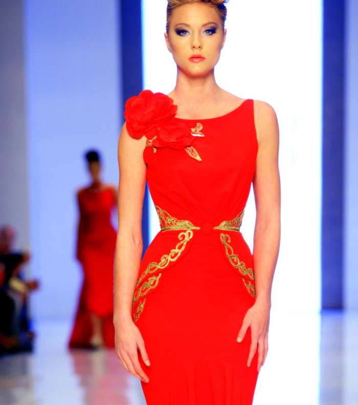 اختاري أجمل الفساتين الطويلة من مجموعة فؤاد سركيس لصيف 2014