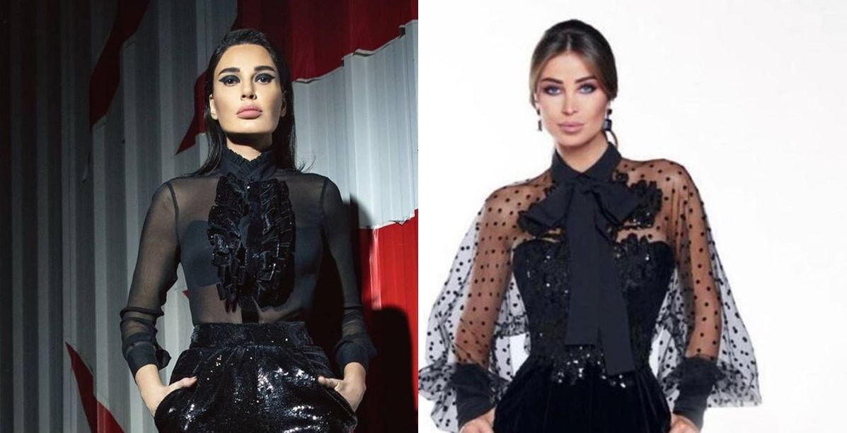 سيرين عبد النور وانابيلا هلال باطلالتان مشابهتان