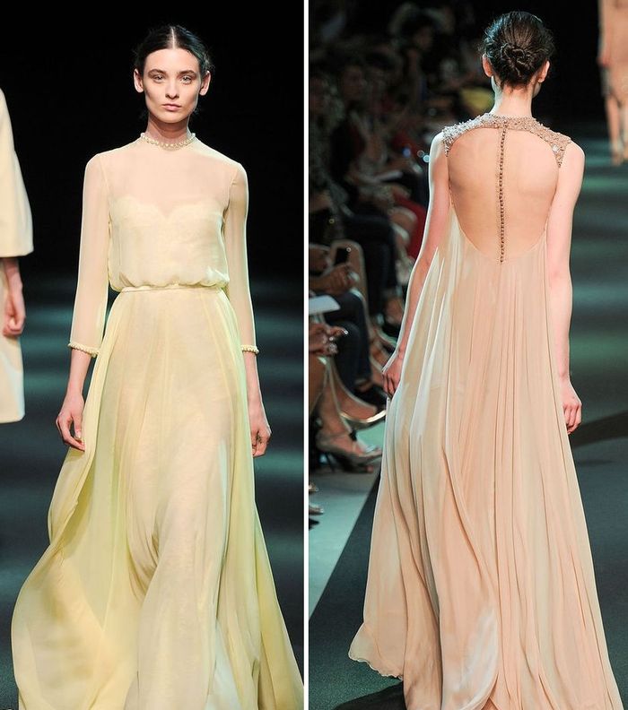 فساتين الشيفون من مجموعة جورج حبيقة لشتاء 2014