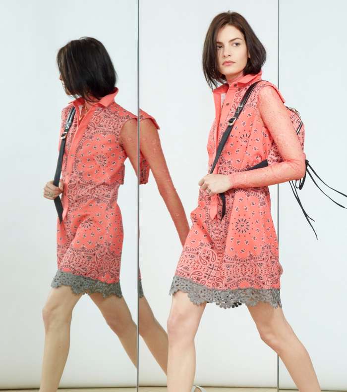 موضة الفستان المطبع على شكل قميص من مجموعة Alexis Mabille Resort 2016