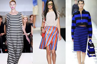 موضة الأقمشة المقلّمة لربيع 2013