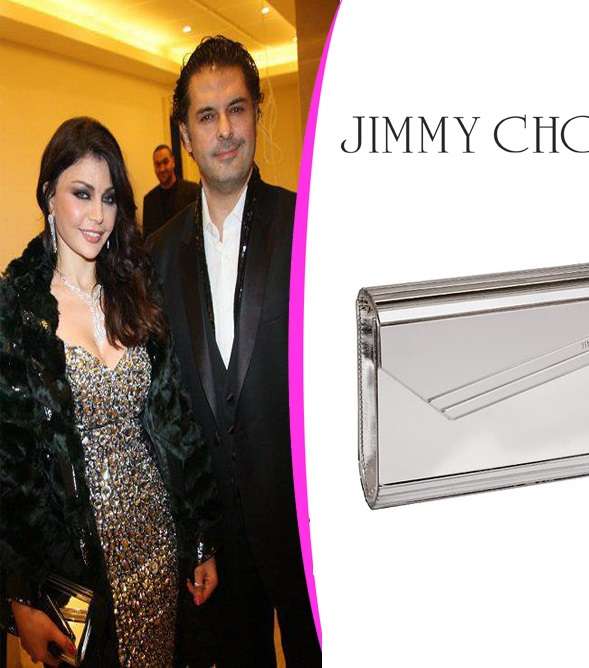 هيفاء وهبي تتألق في مناسباتها بكلاتش من Jimmy Choo