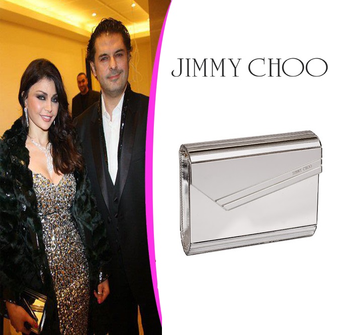 هيفاء وهبي تتألق في مناسباتها بكلاتش من Jimmy Choo