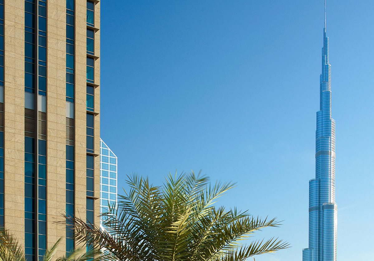 إطلالة بانورامية خلابة على أفق مدينة دبي