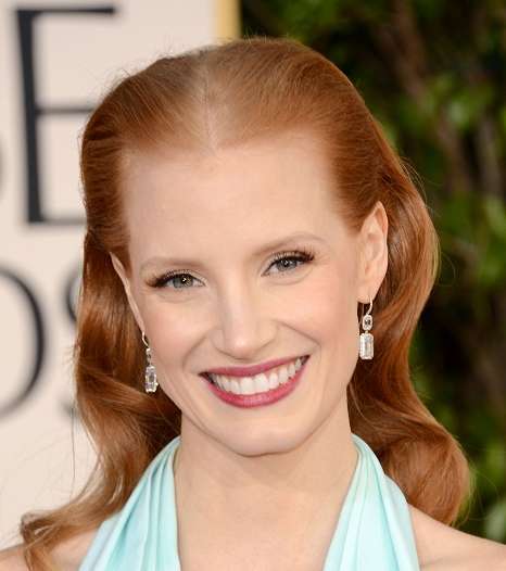 حفل 2013  Golden Globes  وأجمل إطلالات جيسيكا شاستاين 