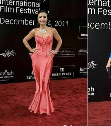 ماغي بو غصن ونيكول سابا  في مهرجان دبي السينمائي