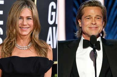 براد بيت جنيفر أنيستون يسرقان أضواء حفل الغولدن غلوب