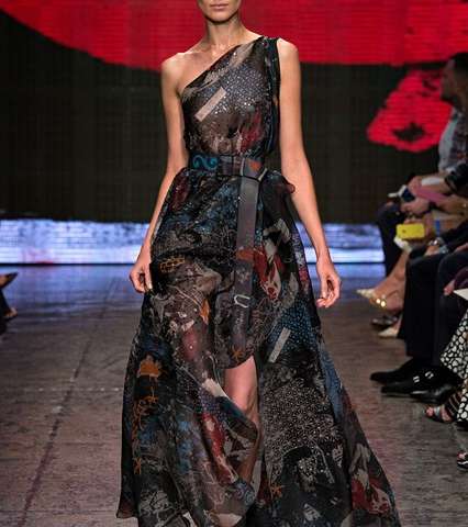 فساتين donna karan باسلوب بوهيمي