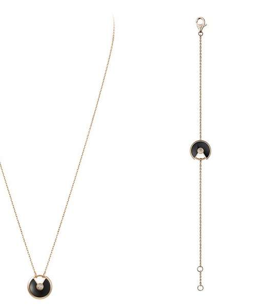 قلادة وسوار من مجموعة Amulette de Cartier