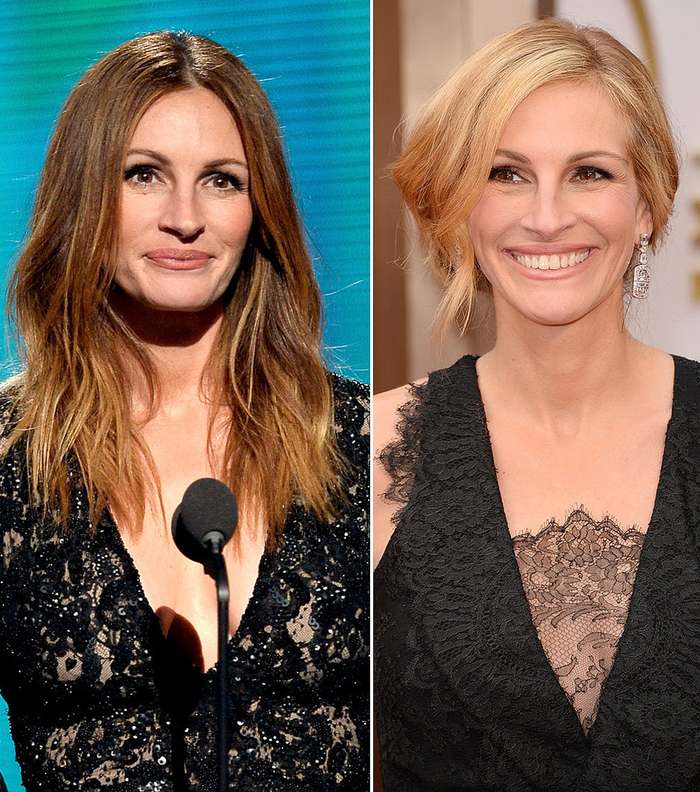 من البني إلى الأشقر مع جوليا روبرتس في الأوسكار 