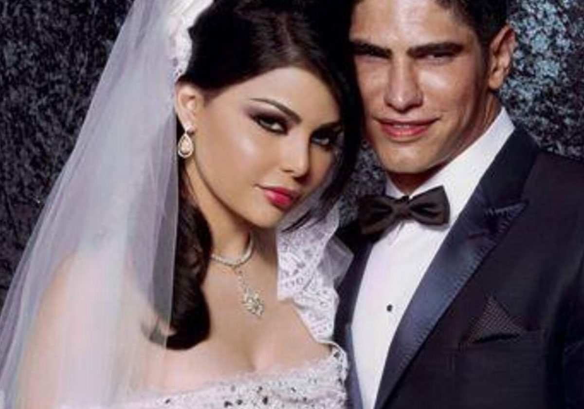 أحمد أبو هشيمة وهيفا وهبي يوم زواجهما