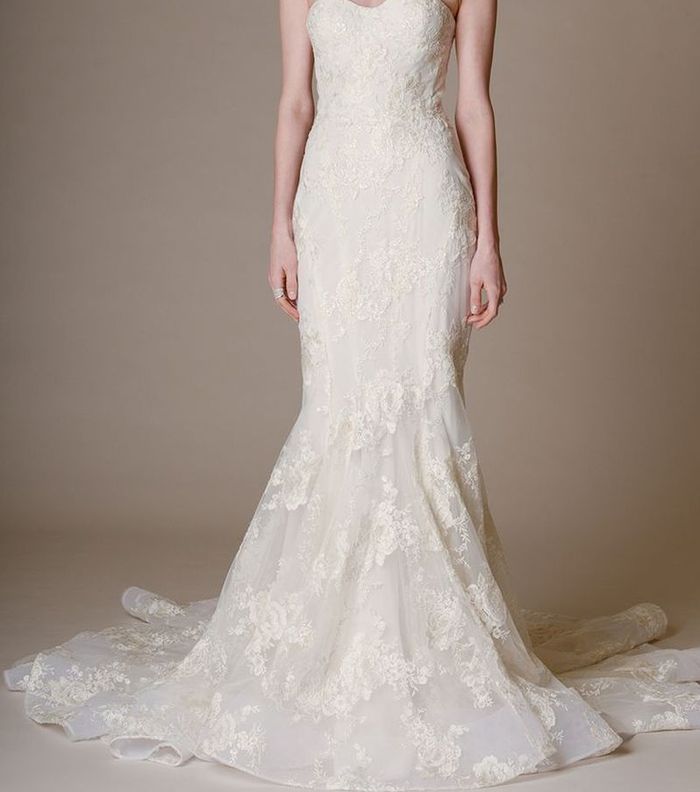 صور اجمل فستان زفاف ضيق