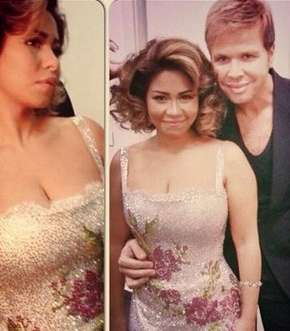 شيرين عبد الوهاب برفقة مصمم الأزياء نيكولا جبران 