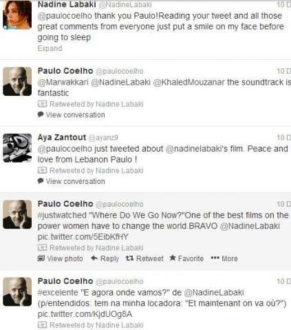 صور الكاتب باولو كويلو يمدح بفيلم نادين لبكي عبر تويتر