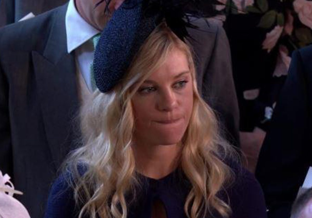تشيلسي في حفل زفاف الأمير هاري وتعايبر وجهها الحزينة