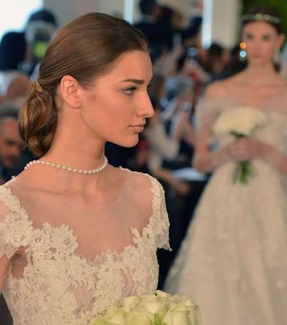 صور لوكات شعر ومكياج العروس 2014 | اسبوع العرايس في نيويورك 