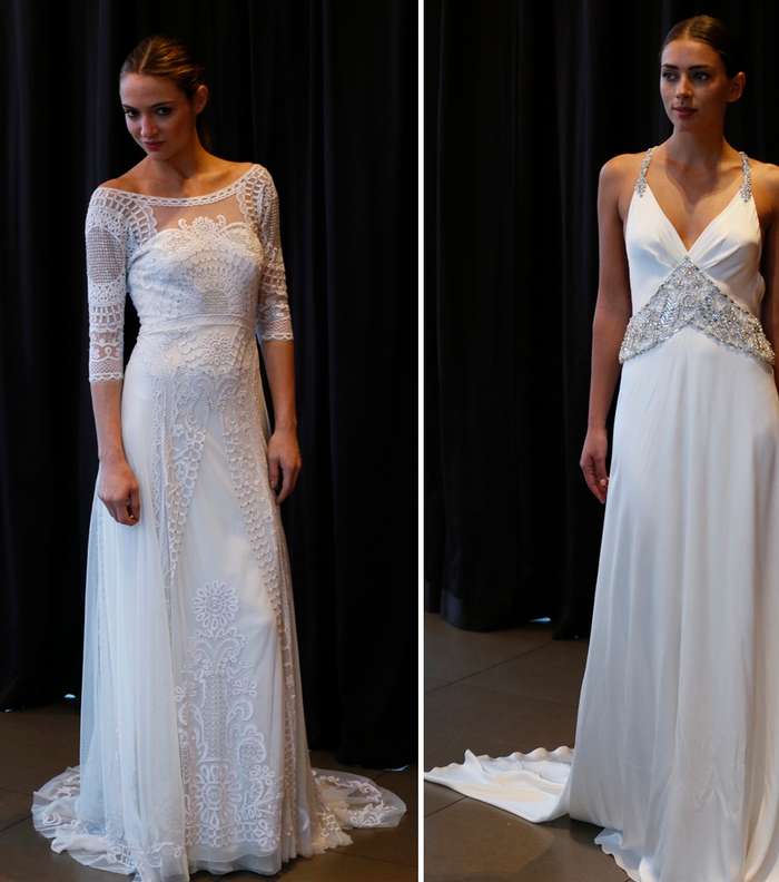 أناقة الأبيض بنفحة الباروك مع Temperley