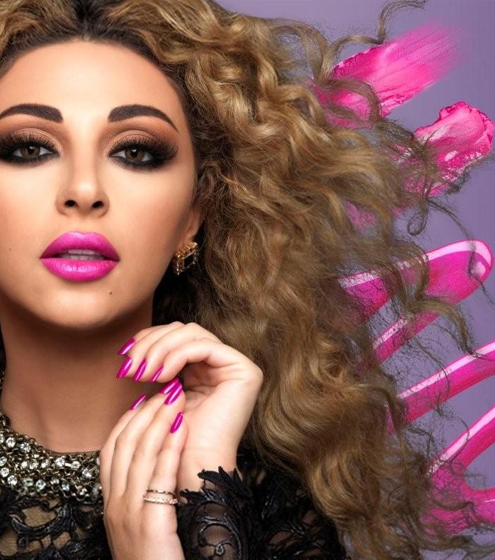 مريام فارس وجه مكياجي الجديد