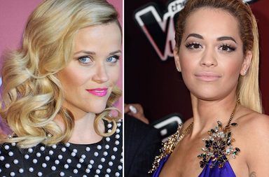 اطلالات شعر ومكياج ناعمة مع ريز ويذرسبون وريتا اورا في يناير 2015