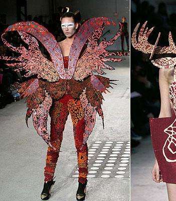 بين الغزلان وسراطين البحر في عرض Manish Arora لشتاء 2009