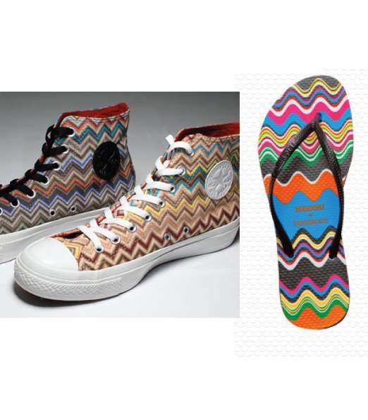 أحذية Missoni العصريّة بالتعاون مع Converse و Havaianas