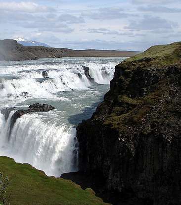 شلالات غولفوس في ايسلندا، الأعظم في أوروبا 